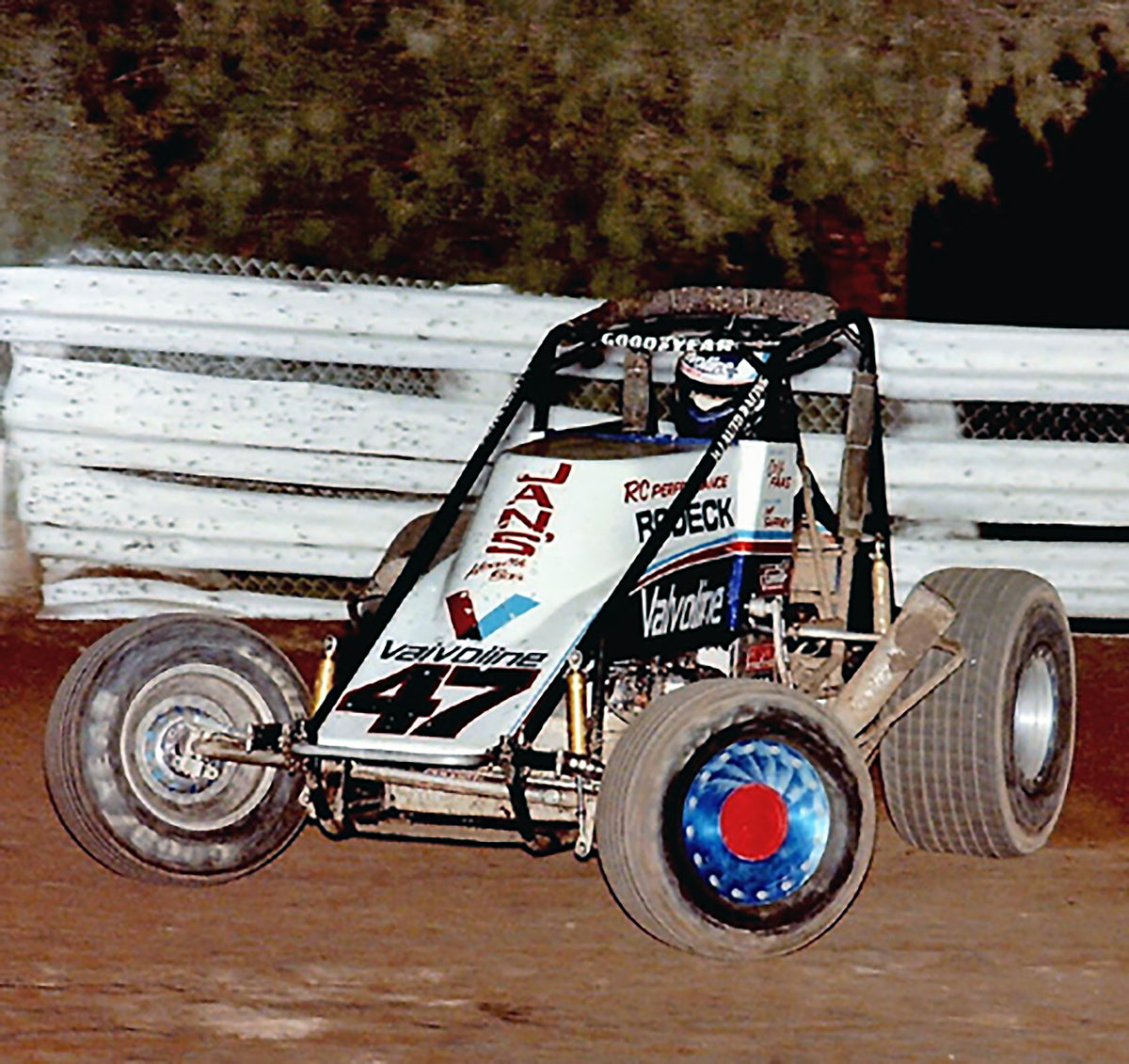 1990's Cary Faas USAC Sprint Car Helmet