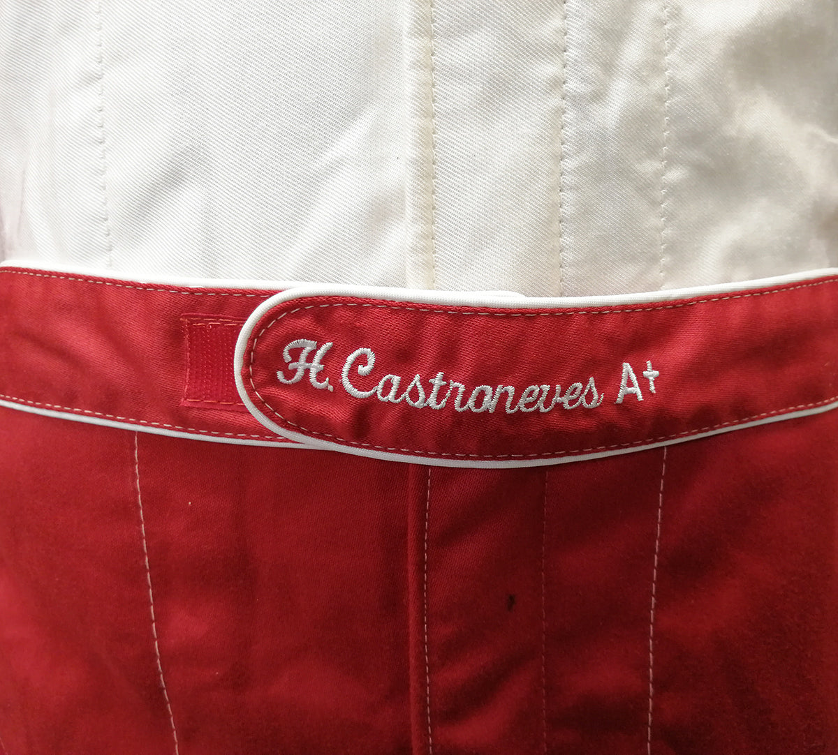2001 Hélio Castroneves Signed Team Penske IndyCar Suit