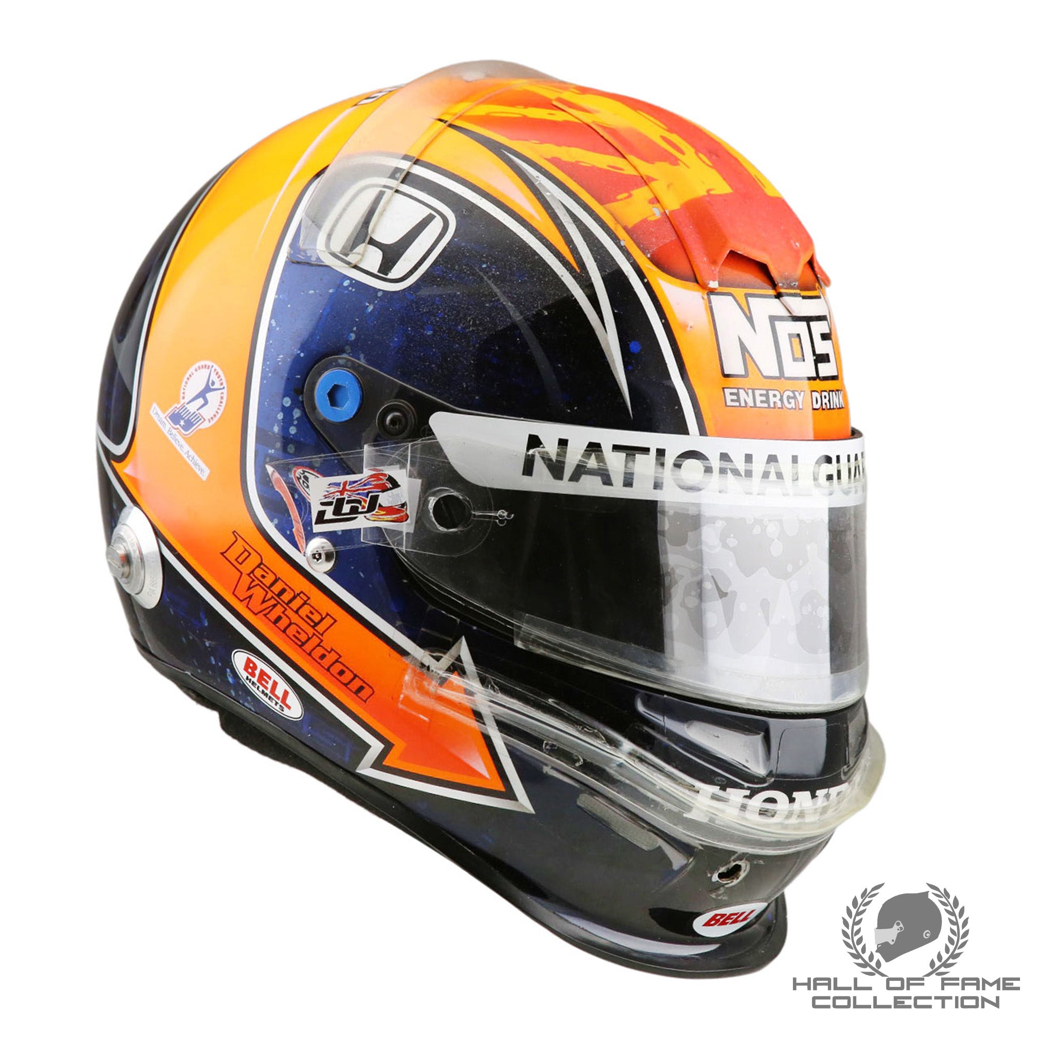 2010 Dan Wheldon Double Podium Race Used Panther Racing IndyCar Helmet