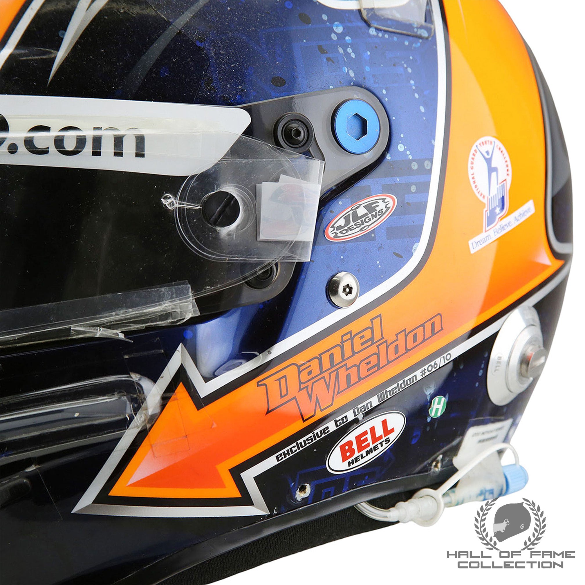 2010 Dan Wheldon Double Podium Race Used Panther Racing IndyCar Helmet