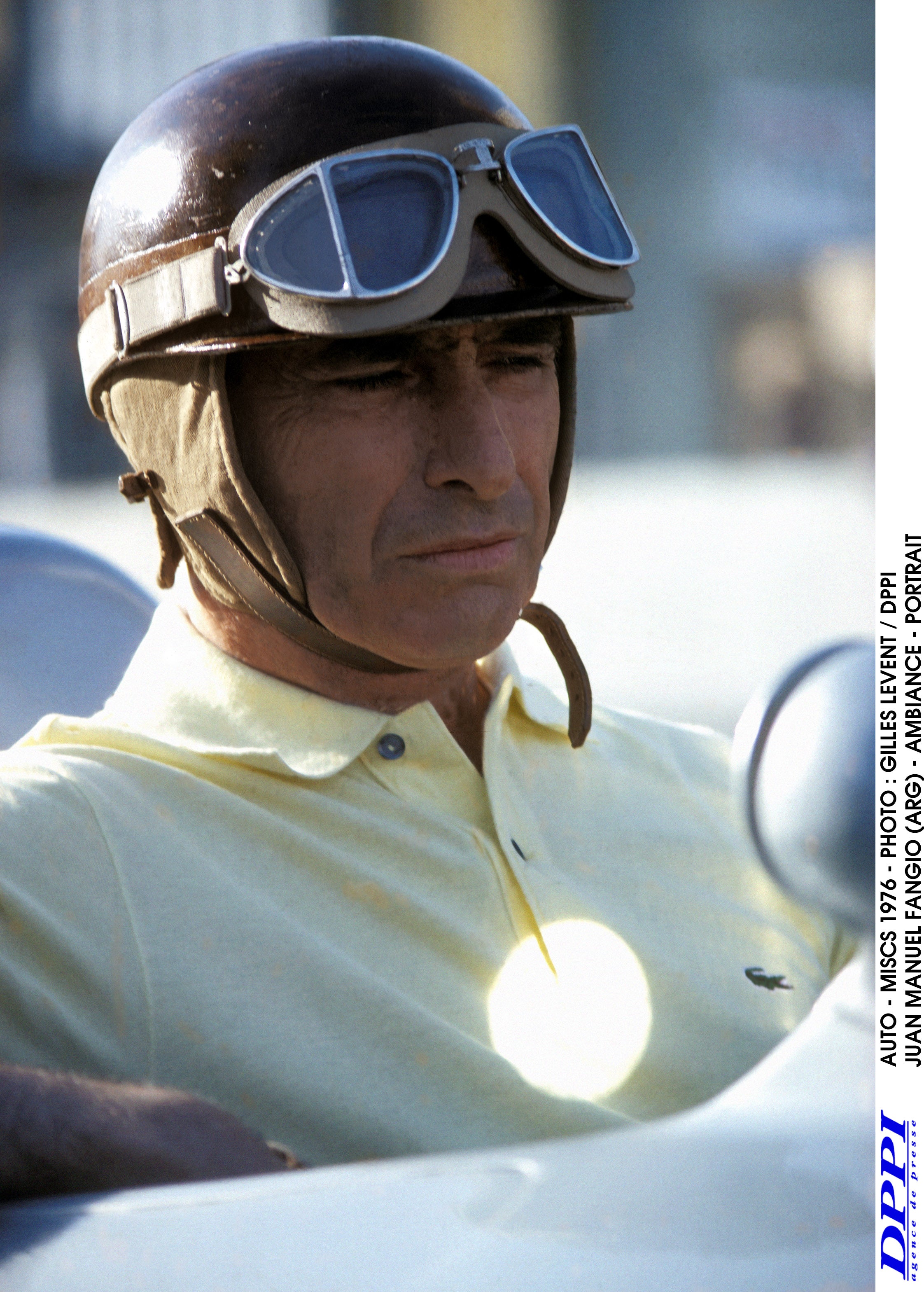 1955-57 Juan Manuel Fangio Replica Open Face F1 Helmet