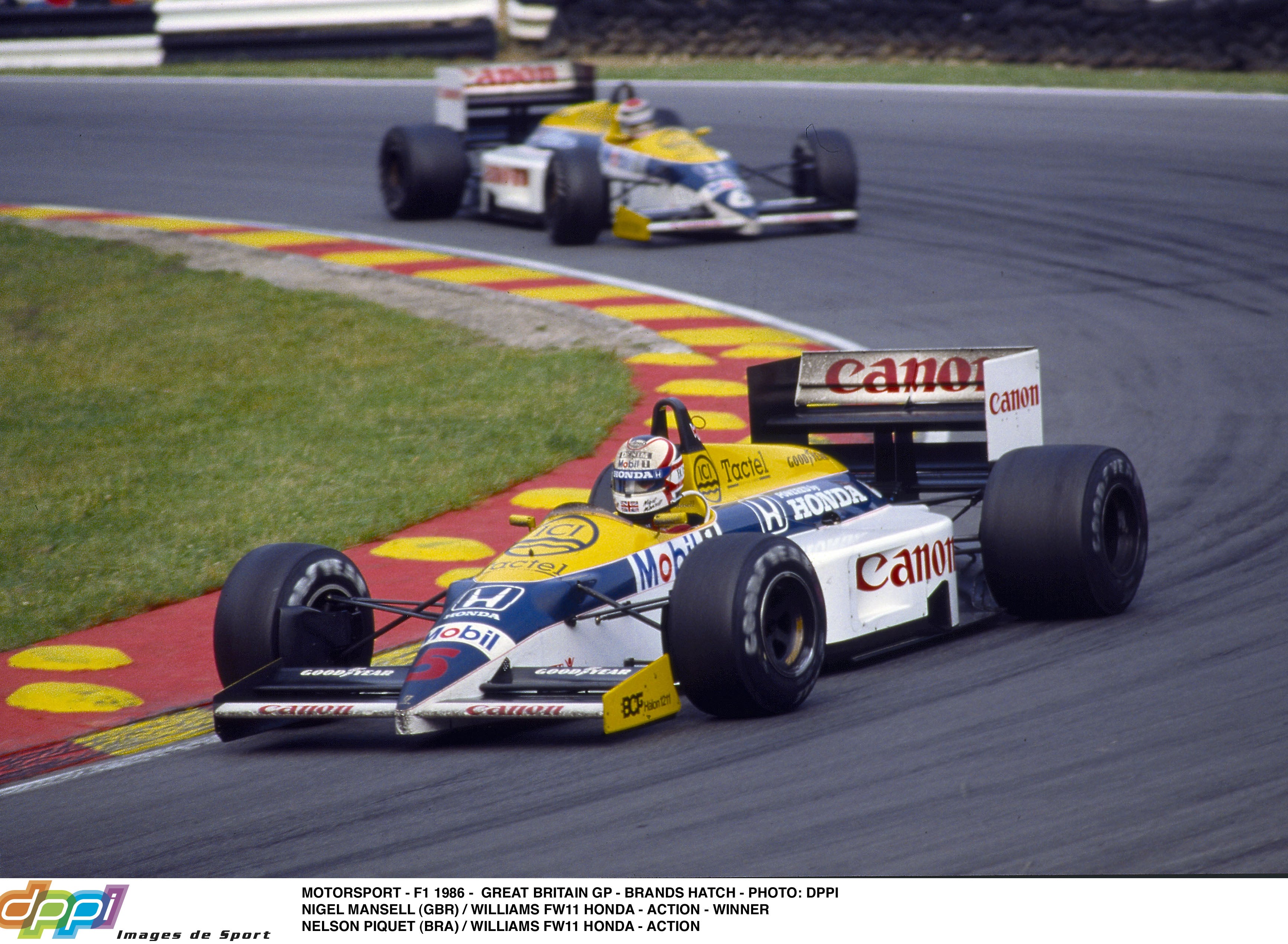 1986 Nigel Mansell Replica Honda Williams F1 Arai GP-N Helmet