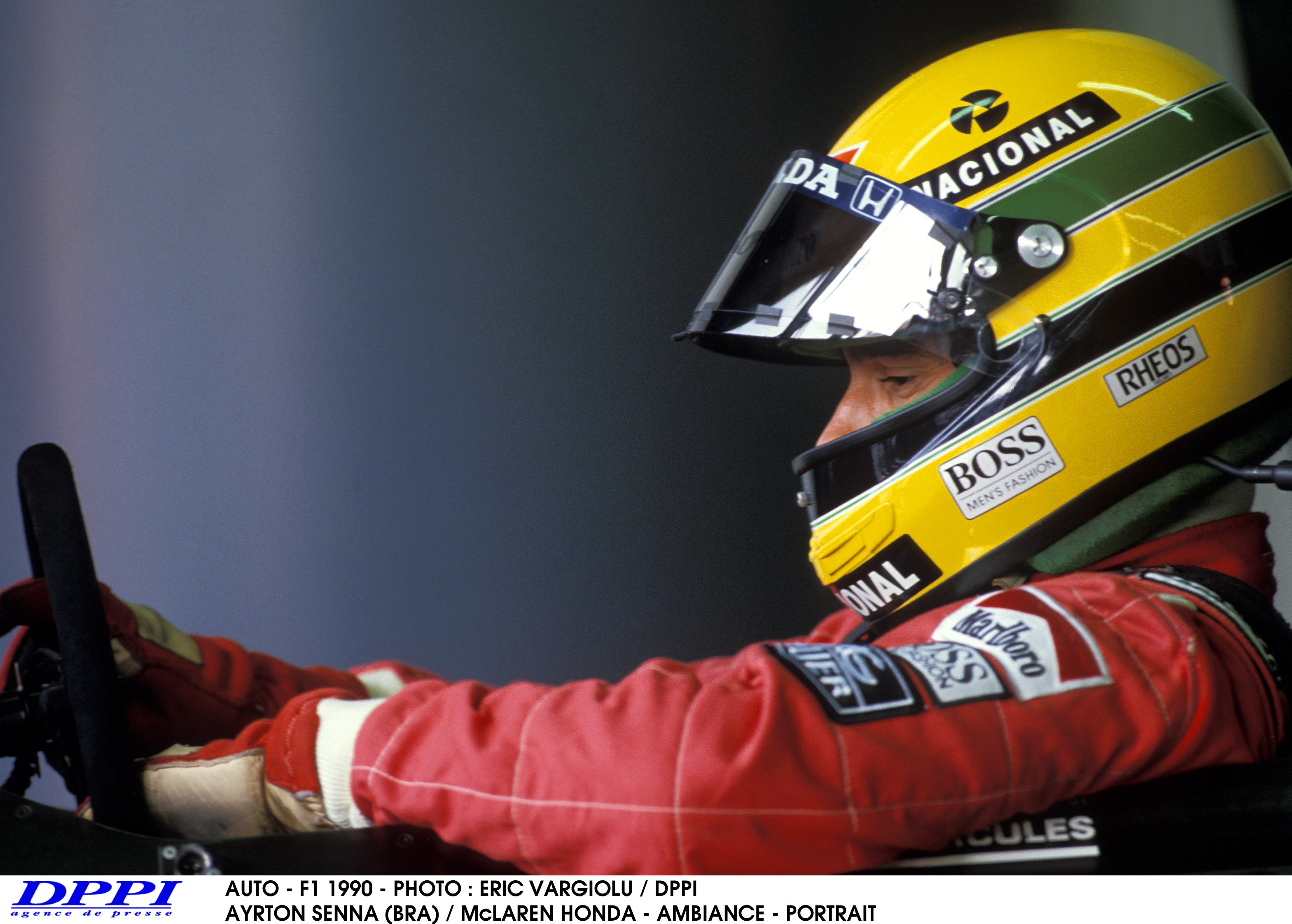 1990 Ayrton Senna Replica Rheos McLaren Honda F1 Helmet