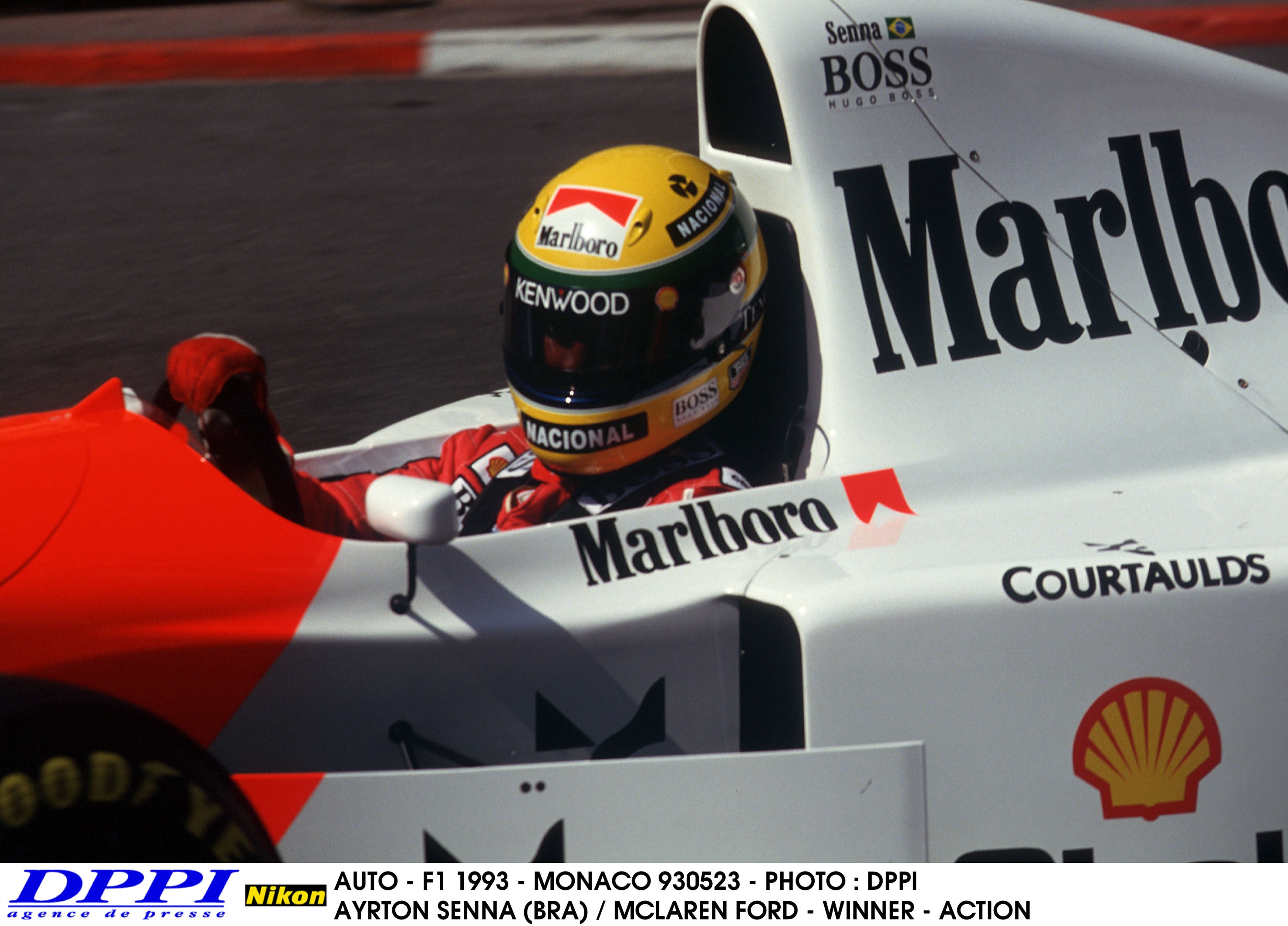 1993 Ayrton Senna Replica  McLaren Shoei X4 F1 Helmet