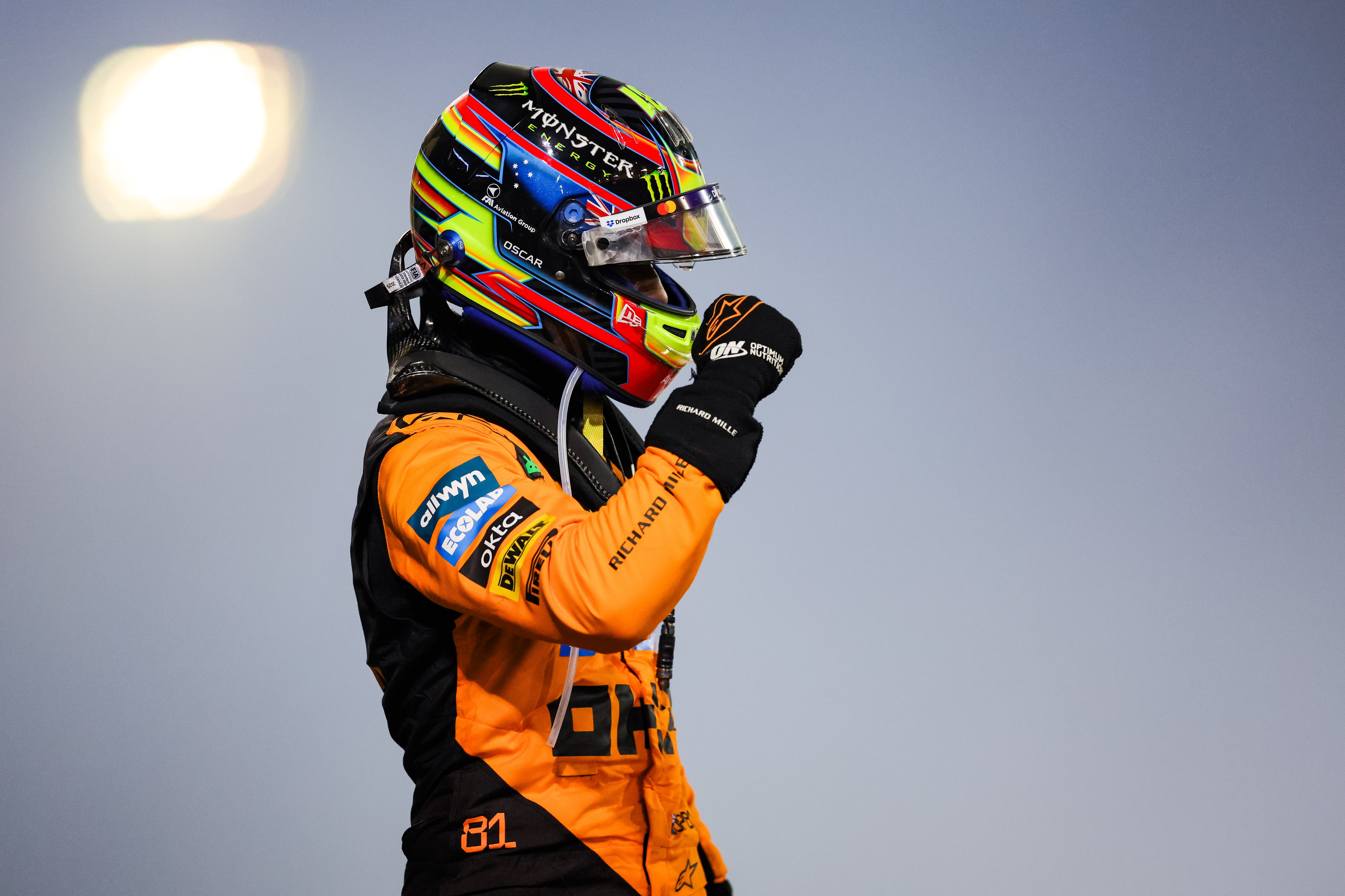 2025 Oscar Piastri Signed Official Replica McLaren F1 Helmet