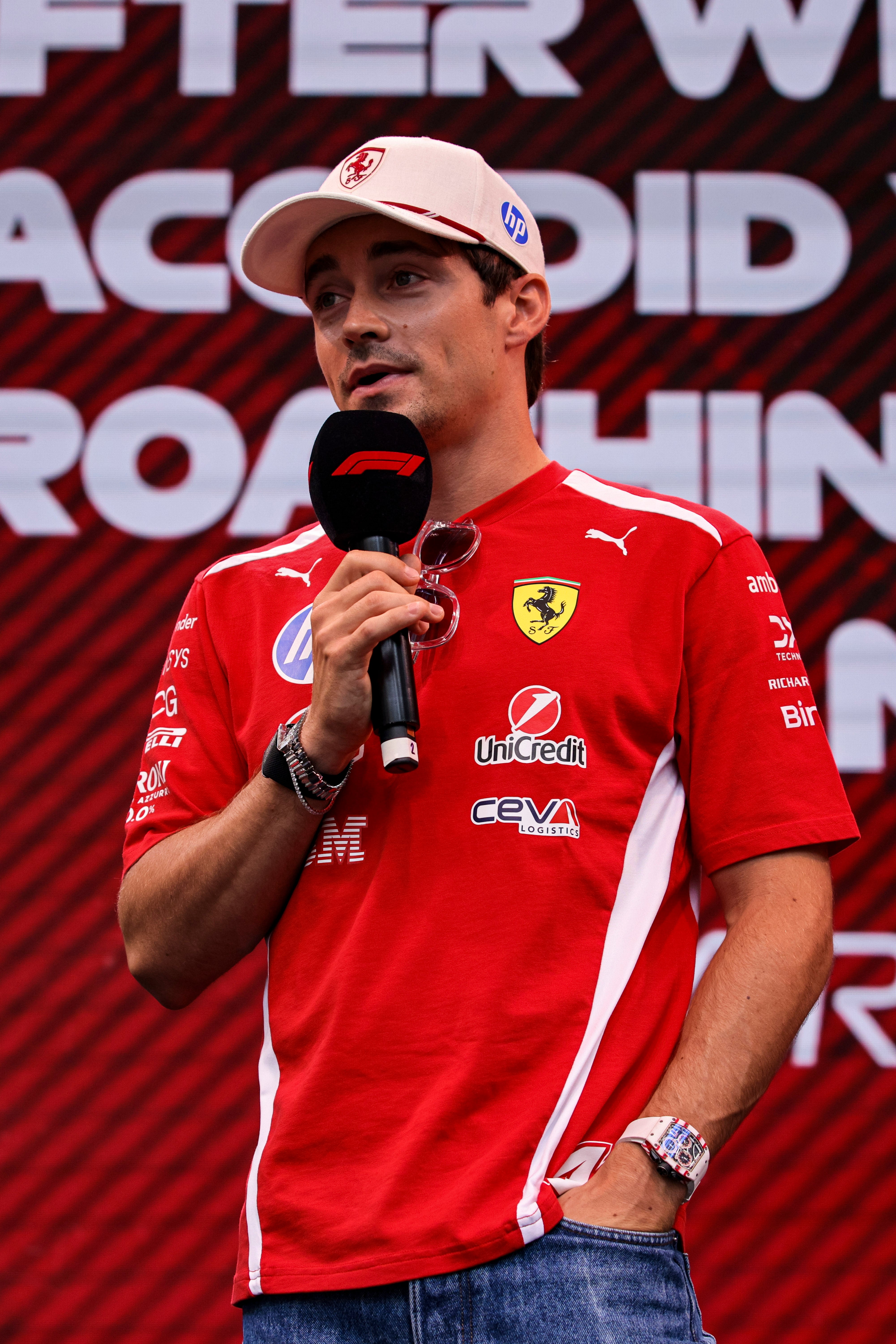 2026 Charles Leclerc Signed Driver Issued Monaco Special Scuderia Ferrari F1 Hat