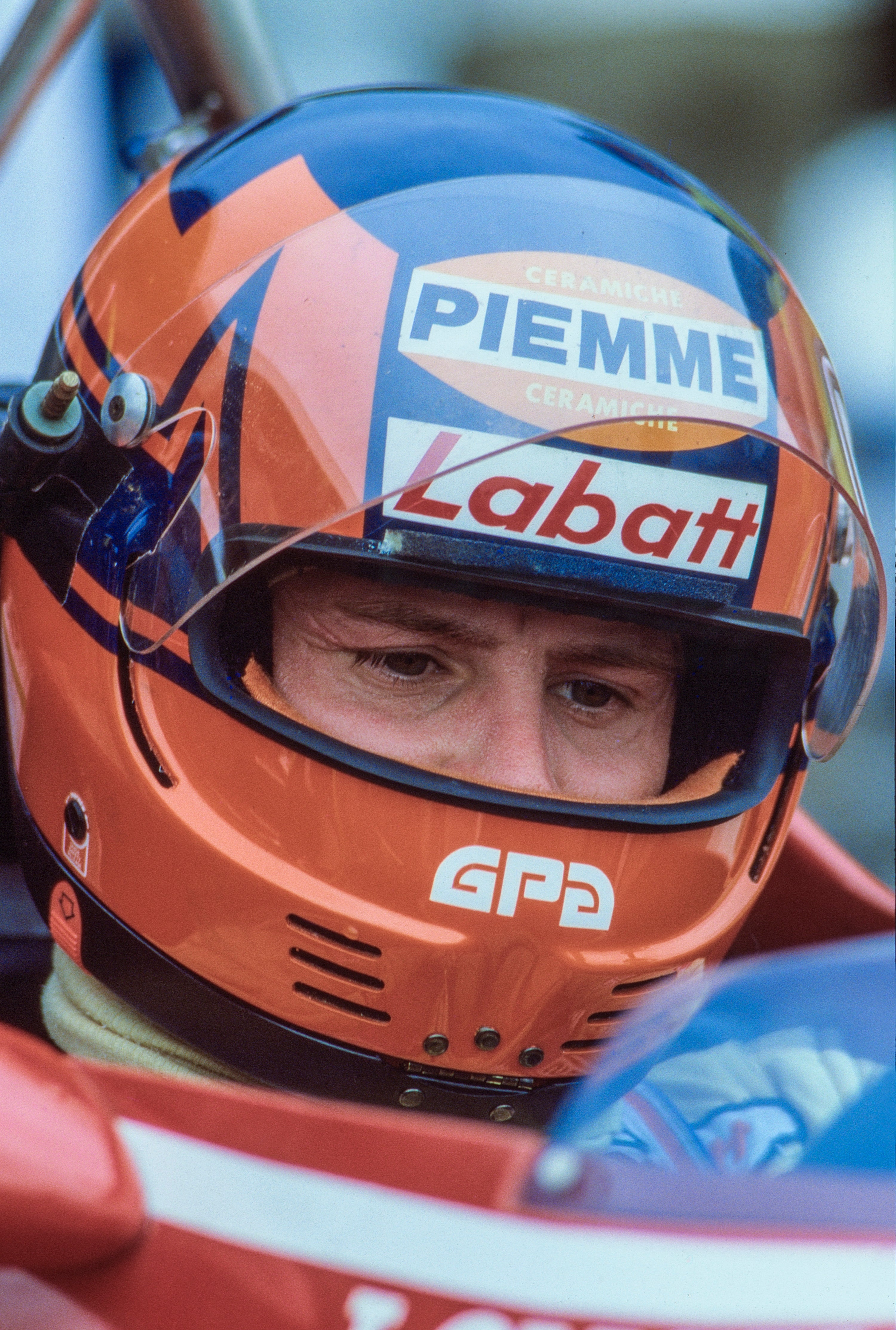 1982 Gilles Villeneuve Last Podium/Race San Marino GP Race Used Scuderia Ferrari F1 Helmet