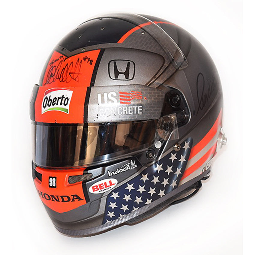 2018 Marco Andretti Signed Race Used Toronto Andretti Autosport Bell HP7 IndyCar Helmet