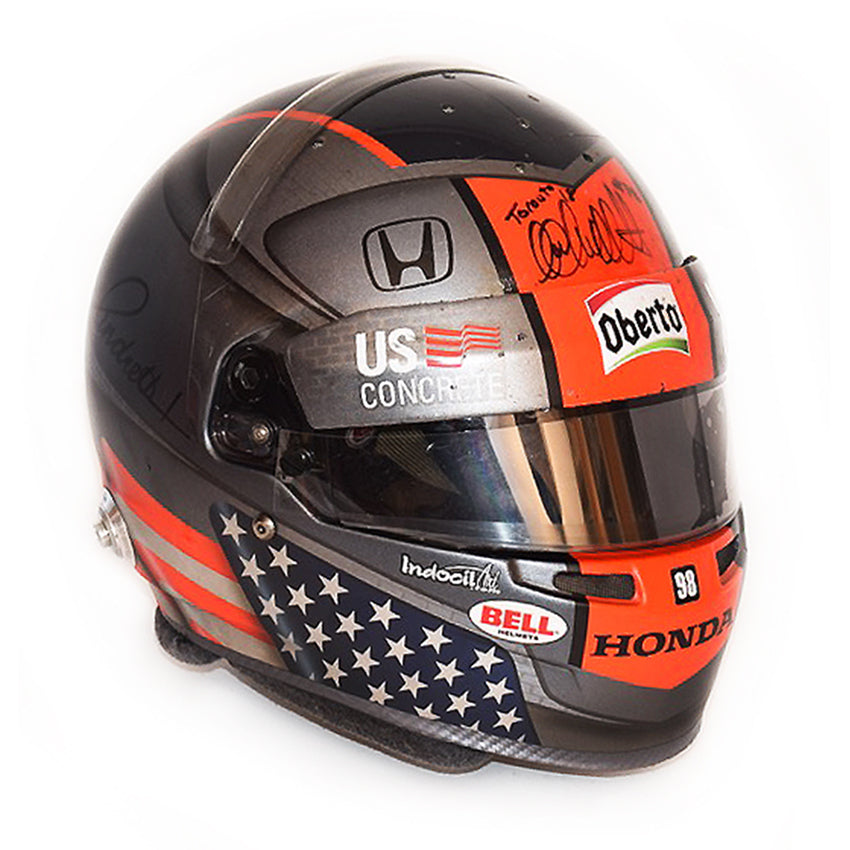 2018 Marco Andretti Signed Race Used Toronto Andretti Autosport Bell HP7 IndyCar Helmet