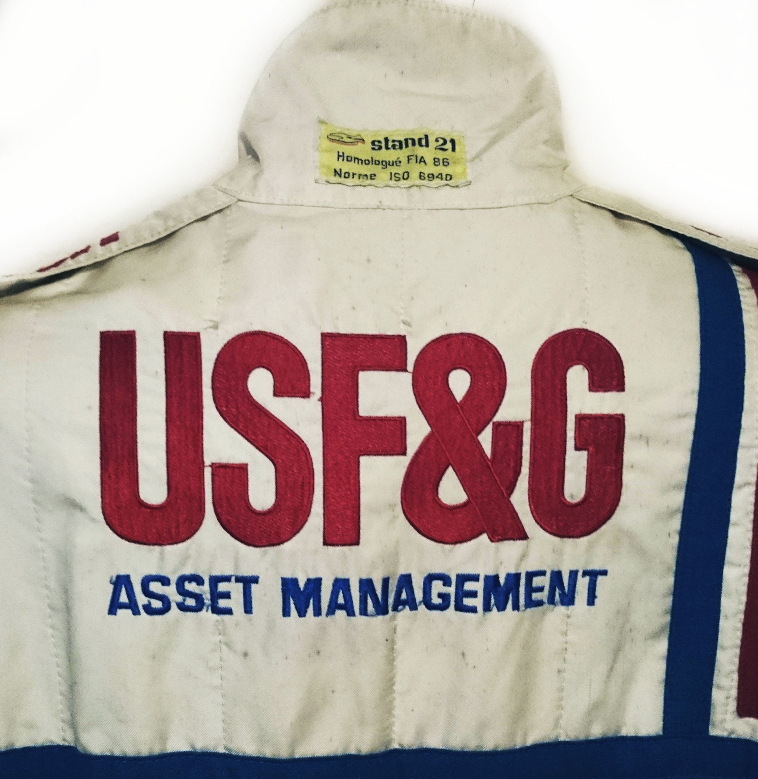 1989 Derek Warwick Race Used USF&G Arrows Formula 1 Suit