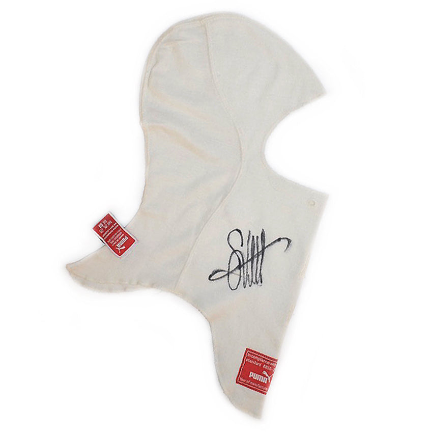 2017 Sebastian Vettel race winning and signed Puma Nomex balaclava