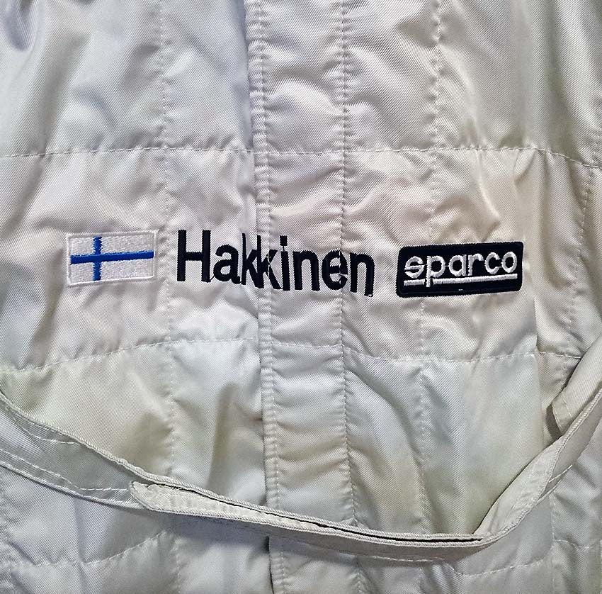 2001 Mika Hakkinen Race Used USGP McLaren F1 Suit