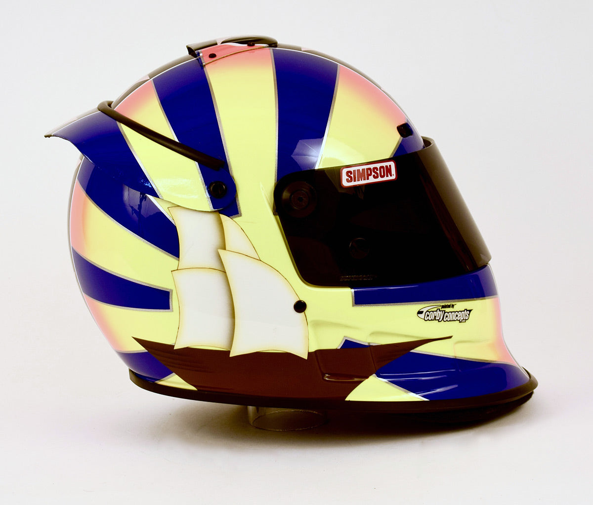 Memo Gidley Simpson Helmet Painted by Corby Concepts