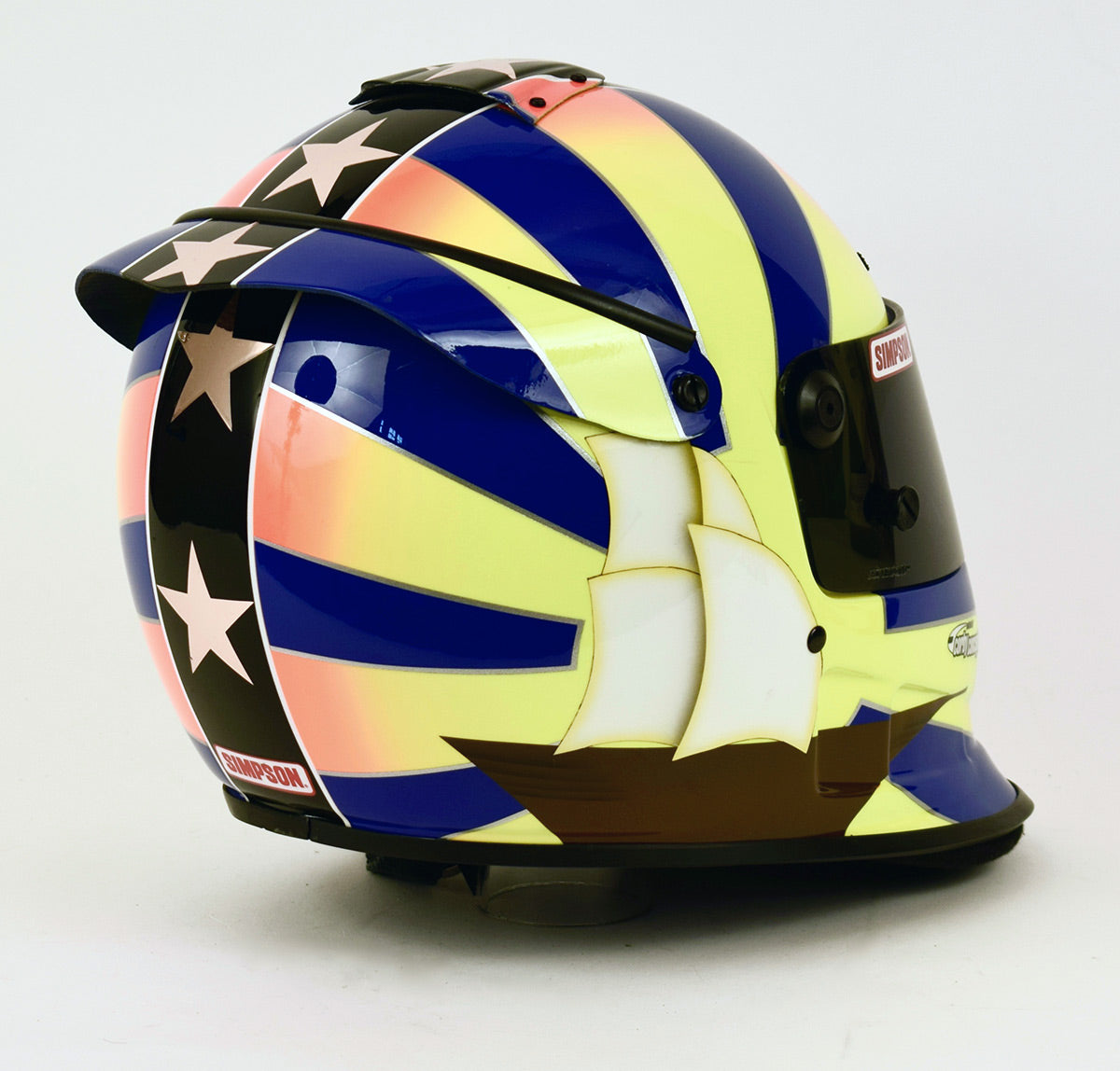 Memo Gidley Simpson Helmet Painted by Corby Concepts