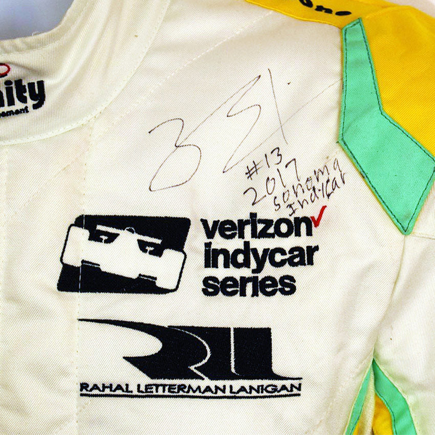 2017 Zachary Claman DeMelo Signed Race Worn IndyCar Debut Suit