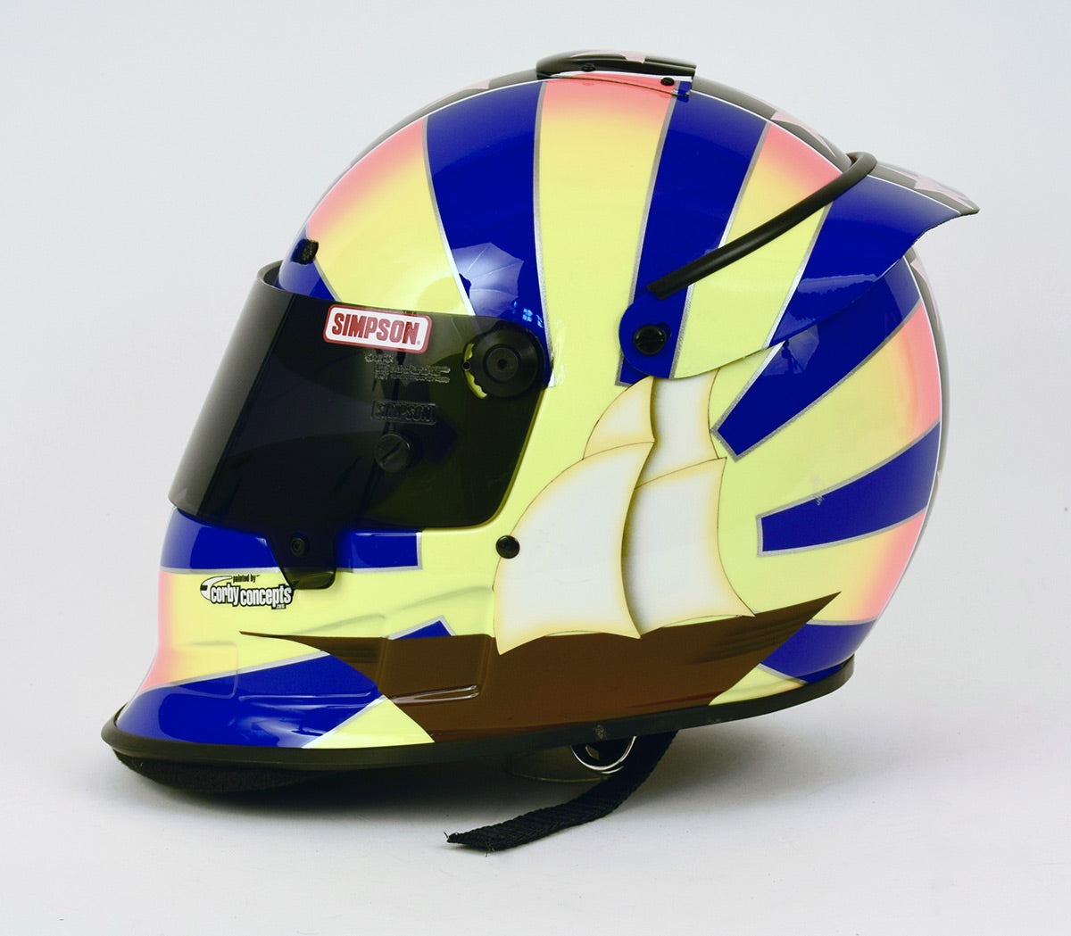 Memo Gidley Simpson Helmet Painted by Corby Concepts