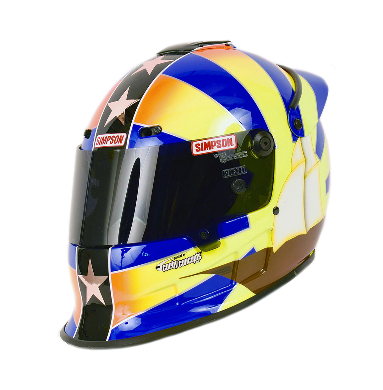 Memo Gidley Simpson Helmet Painted by Corby Concepts