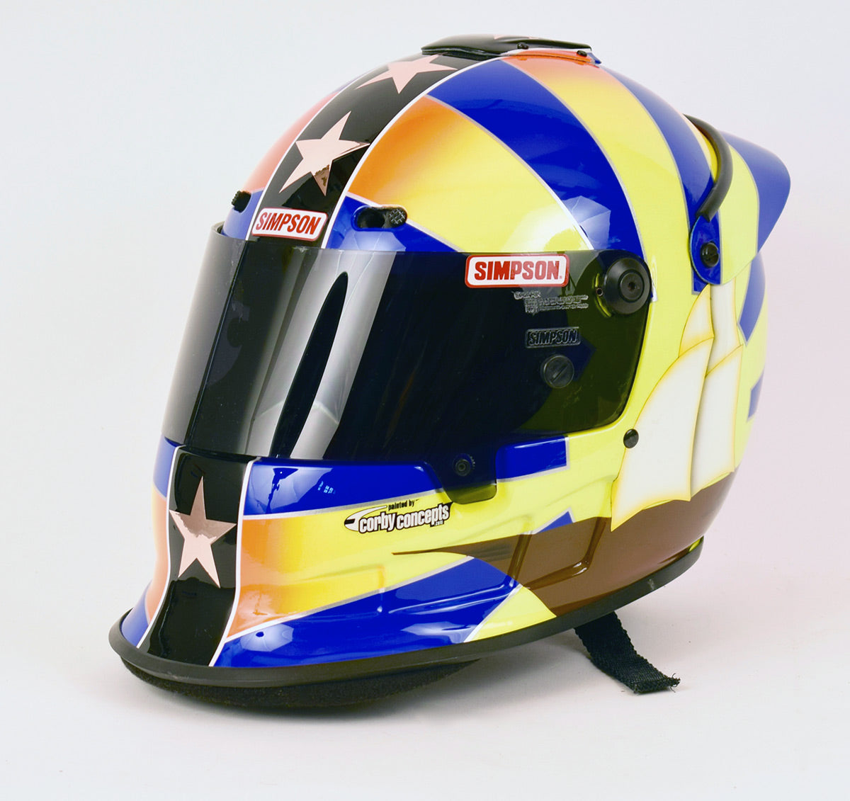 Memo Gidley Simpson Helmet Painted by Corby Concepts