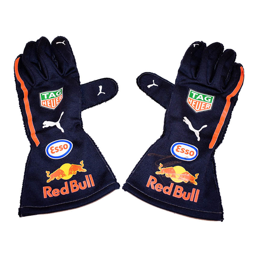 2018 Max Verstappen Race Worn Red Bull F1 Gloves