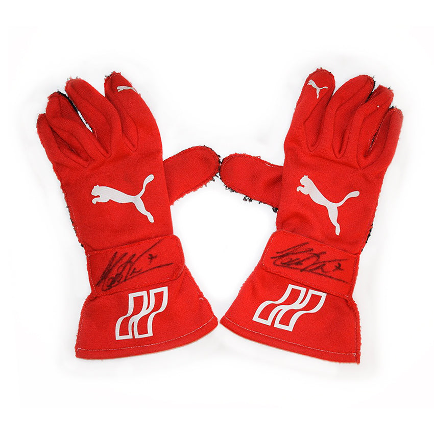 2017 Helio Castroneves, race worn Puma gloves