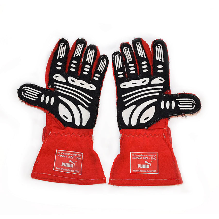 2017 Helio Castroneves, race worn Puma gloves