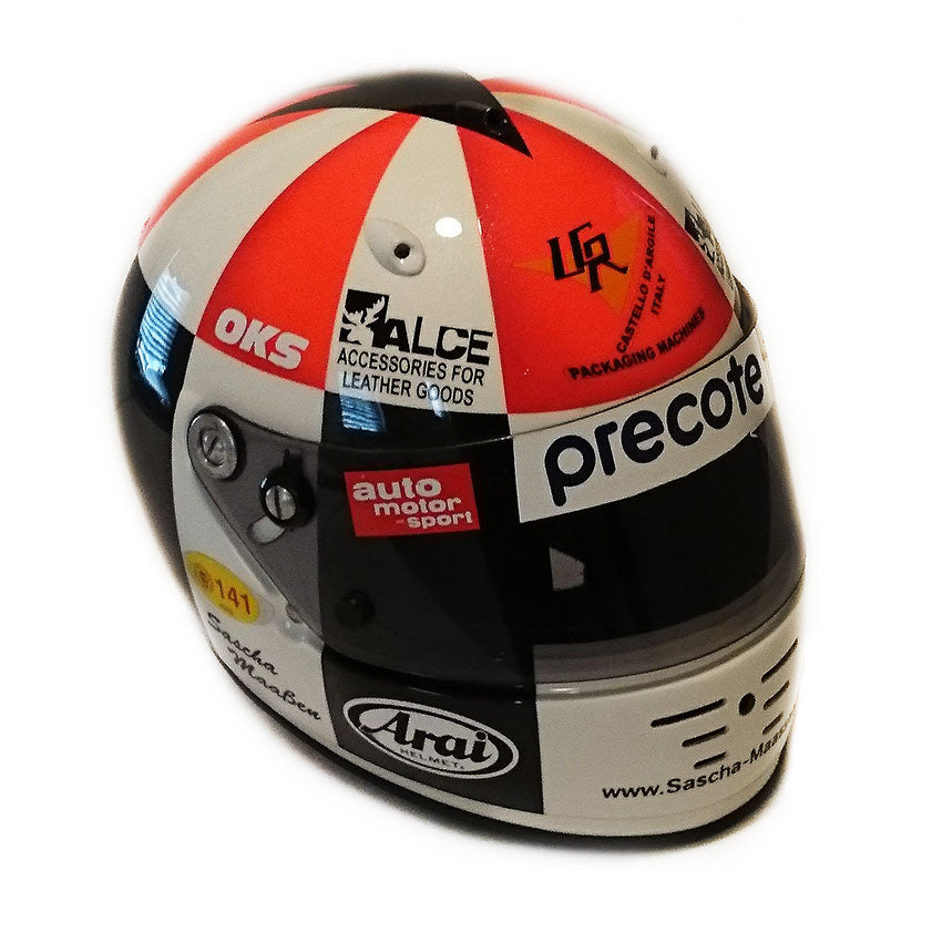 2002 Sascha Maassen Signed Race Used ALMS Championship Helmet