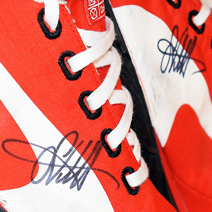 2018 Sebastian Vettel Signed Race Worn Scuderia Ferrari Formula 1 Boots