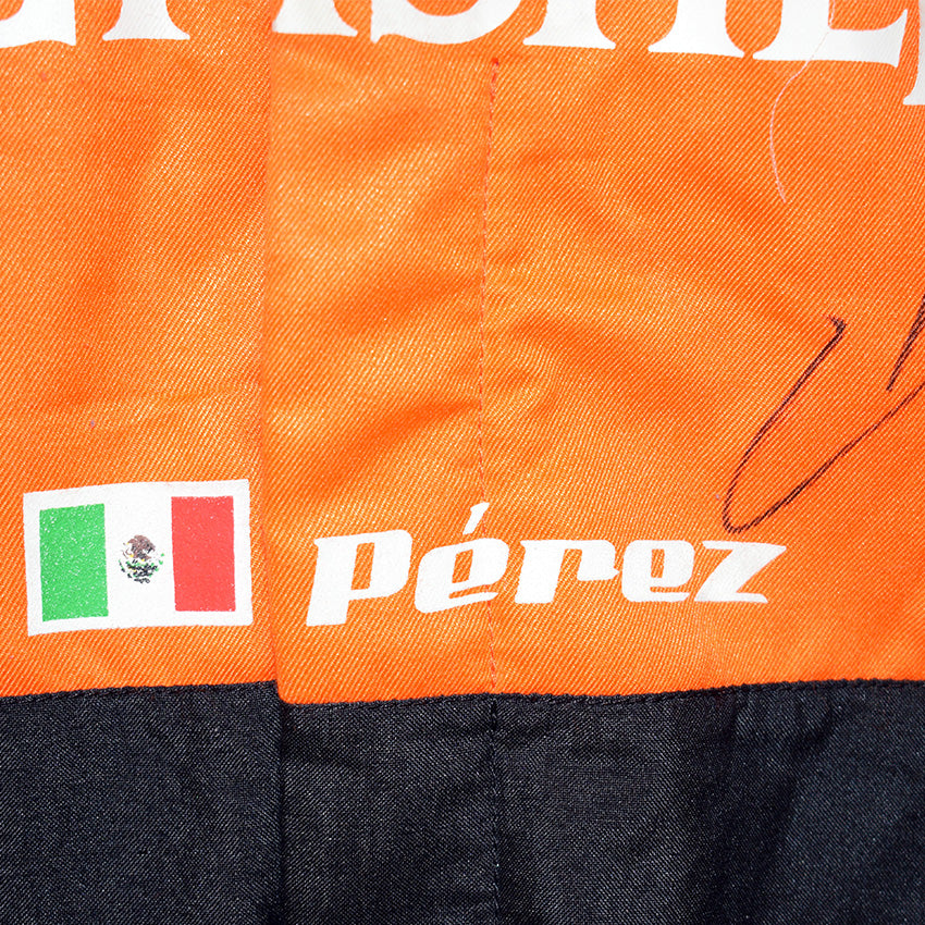 2015 Sergio Perez Signed Race Worn Force India Formula One Suit