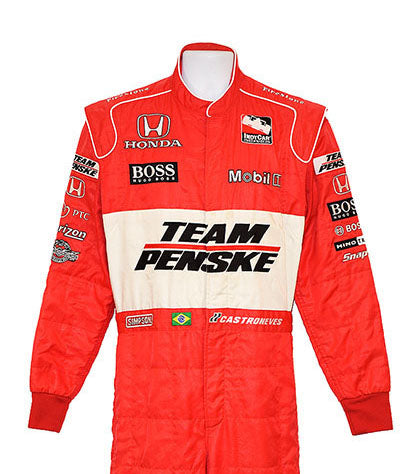 2009 Helio Castroneves Signed Team Penske Race Worn Suit