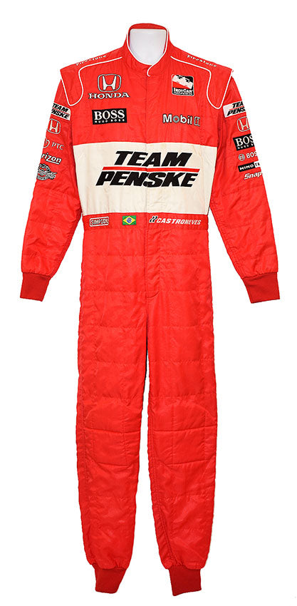 2009 Helio Castroneves Signed Team Penske Race Worn Suit