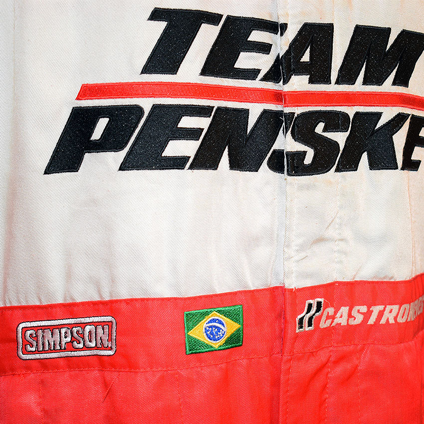 2009 Helio Castroneves Signed Team Penske Race Worn Suit