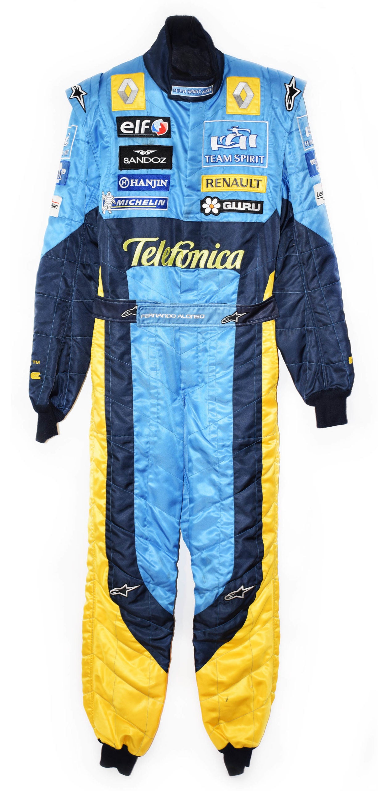 2005 Fernando Alonso Renault Mild Seven Championship Winning Suit