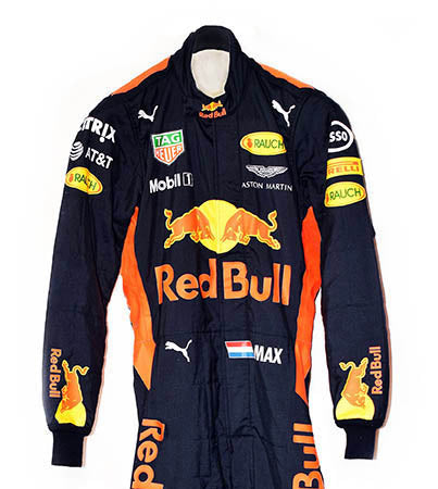 2017 Max Verstappen Race Worn Red Bull F1 Suit