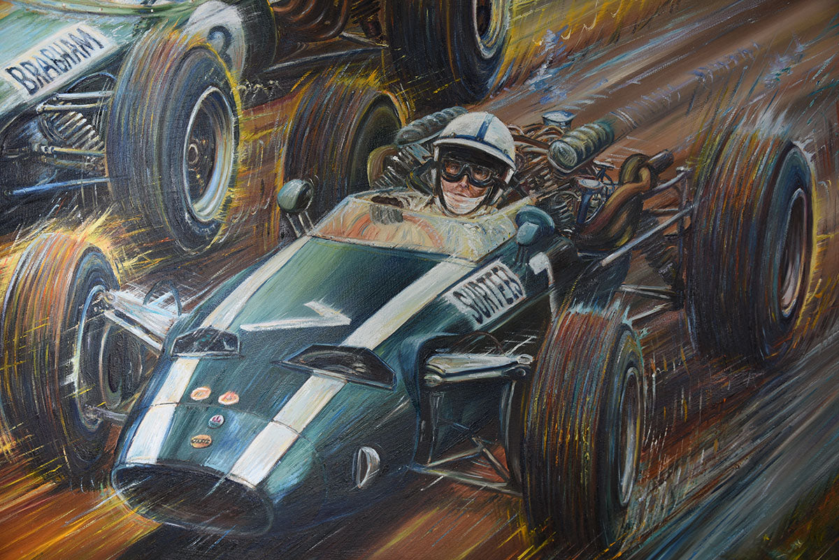 1966 Brabham/Surtees German Grand Prix Arkadi Original Artwork