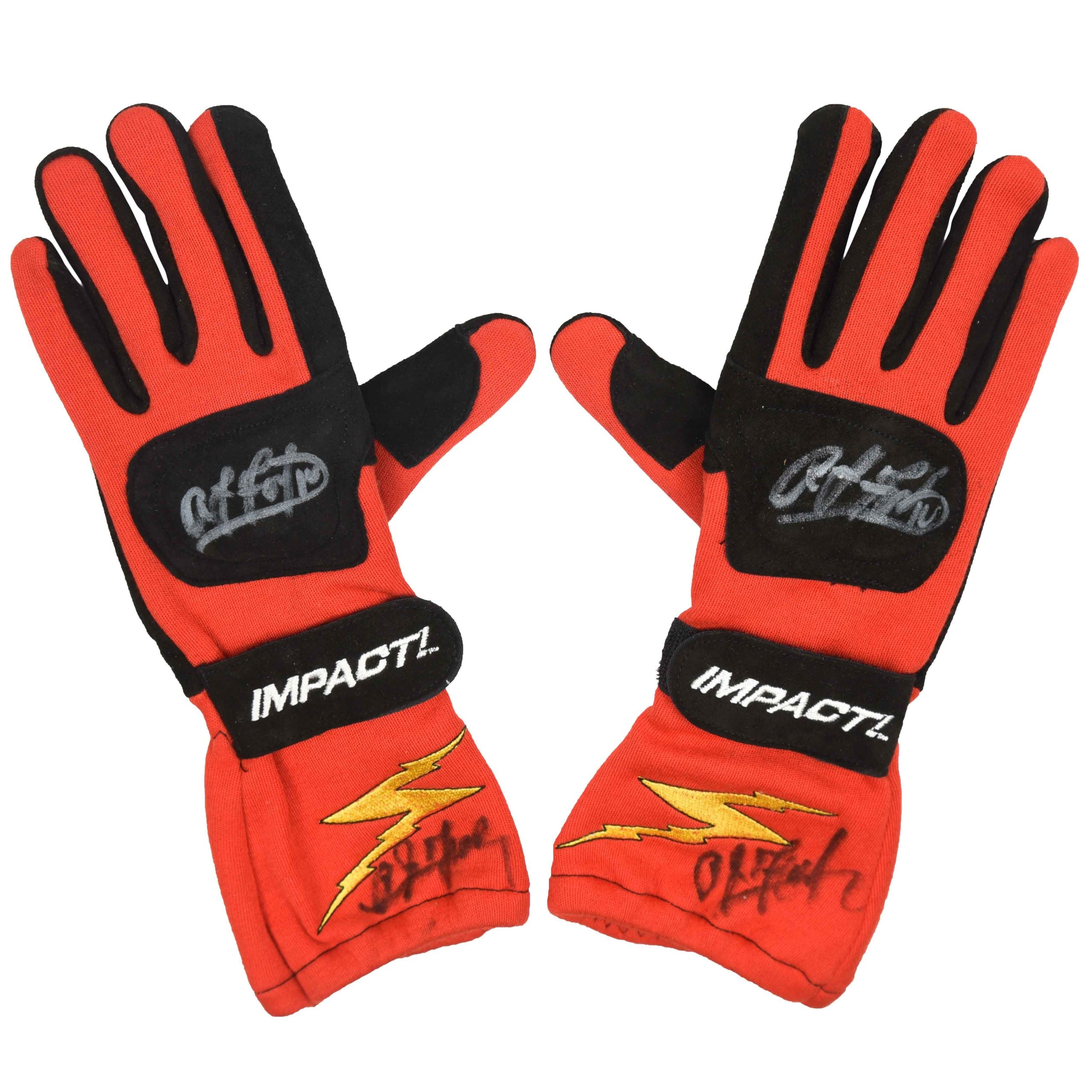 2008 AJ Foyt IV Signed Race Used AJ Foyt Racing IndyCar Gloves