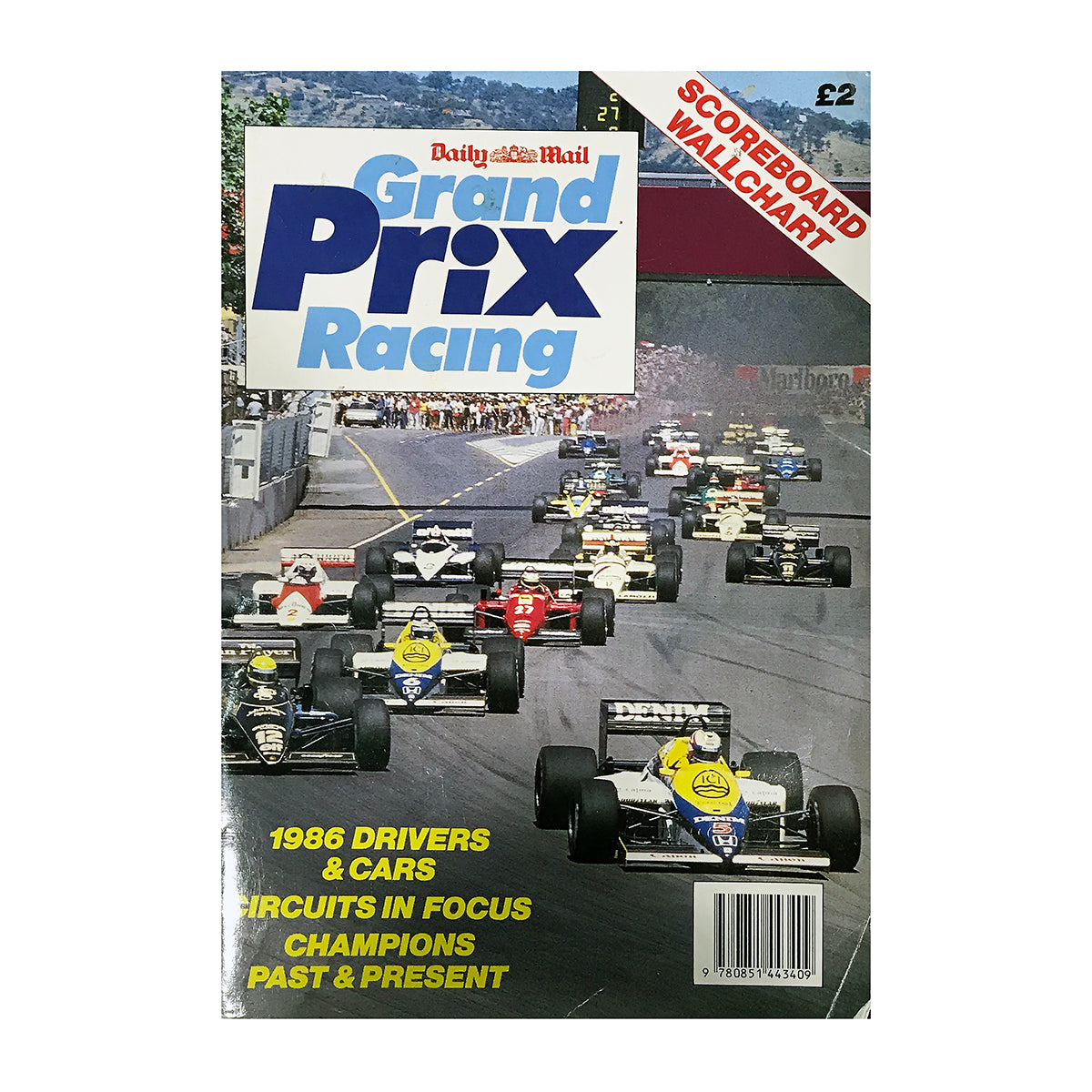 1986 Daily Mail Senna Prost Hunt Stewart Rosberg Piquet Signed  F1 Season Review Magazine