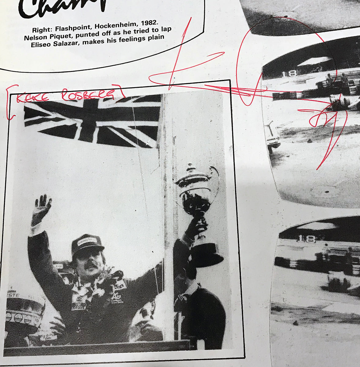 1986 Daily Mail Senna Prost Hunt Stewart Rosberg Piquet Signed  F1 Season Review Magazine