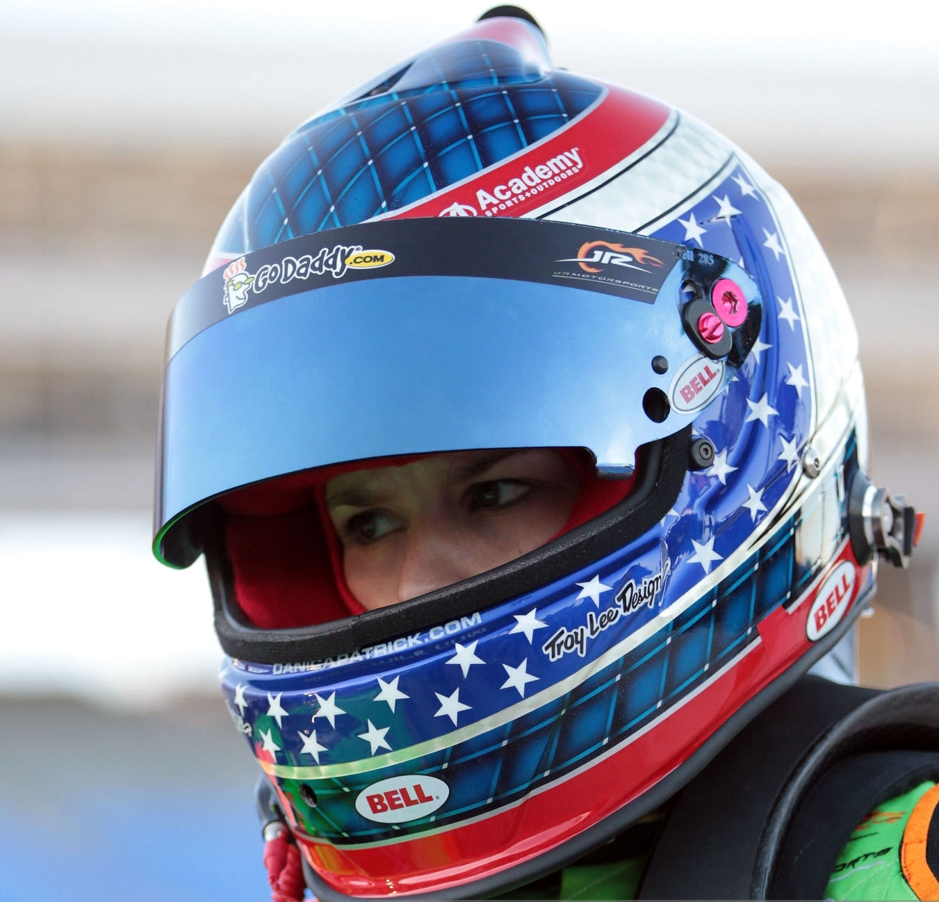 ITEM OF THE WEEK 2010 Danica Patrick Signed Charlotte/Texas/Homestead Used JR Motorsports Bell Nascar Helmet