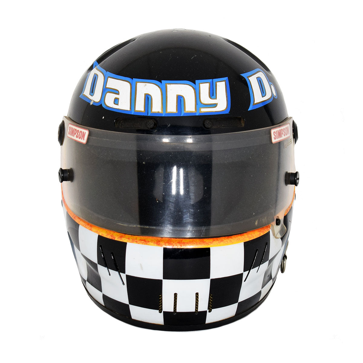 1995 Dan 'Danny' Drinan Race Worn USAC Midget Helmet