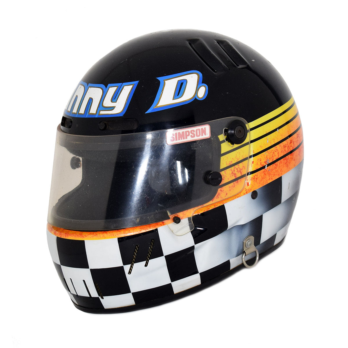 1995 Dan 'Danny' Drinan Race Worn USAC Midget Helmet