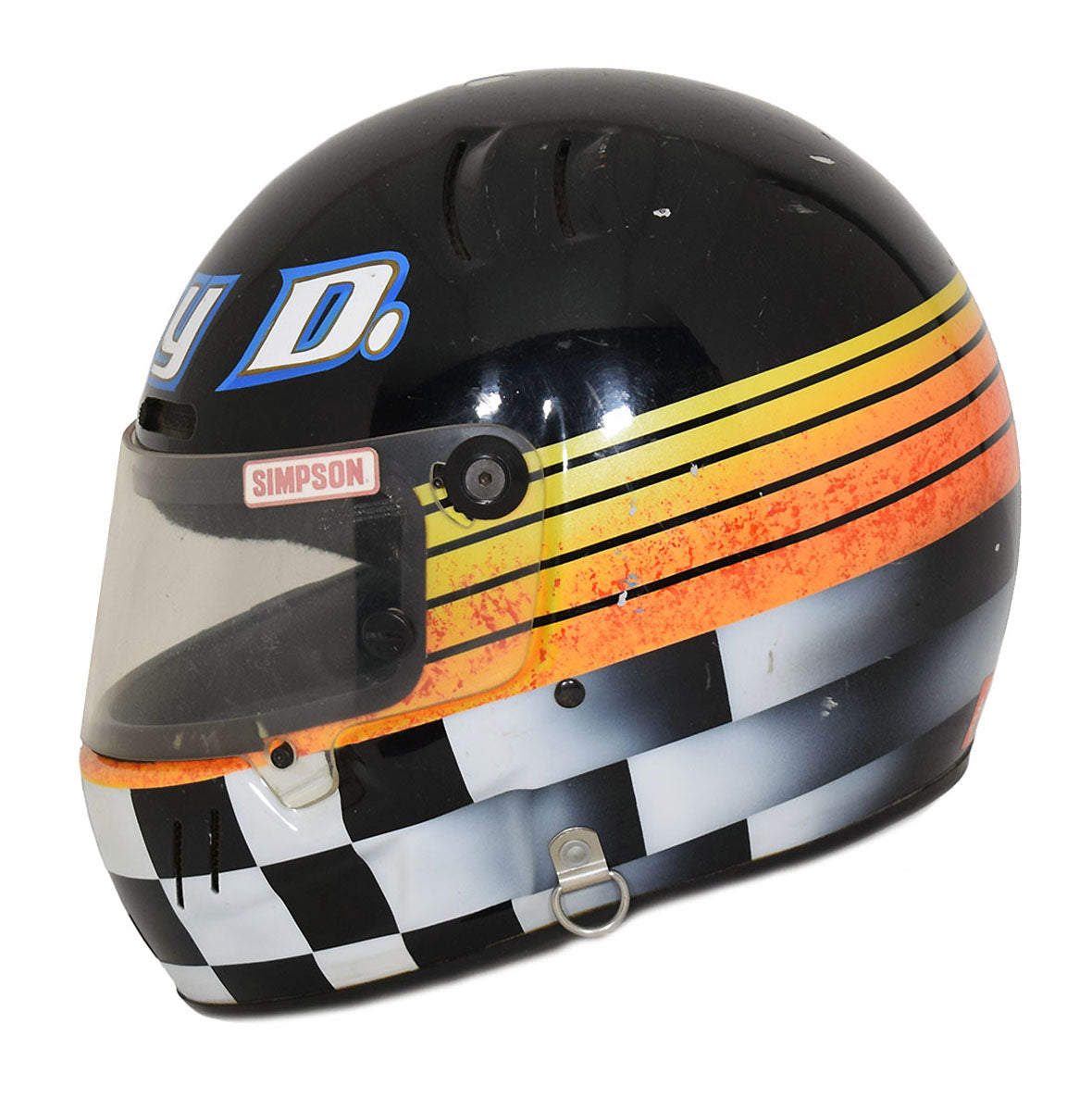 1995 Dan 'Danny' Drinan Race Worn USAC Midget Helmet