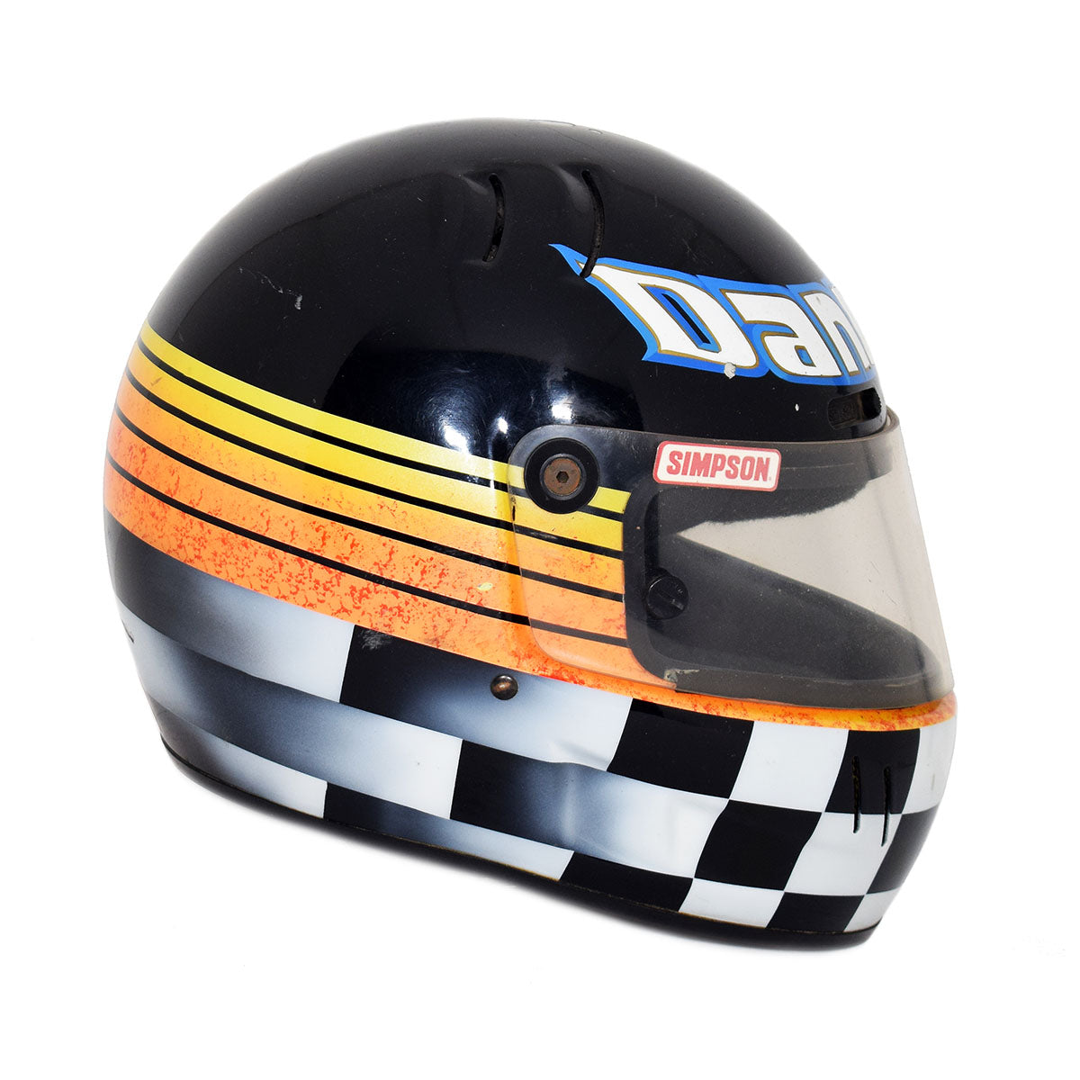 1995 Dan 'Danny' Drinan Race Worn USAC Midget Helmet