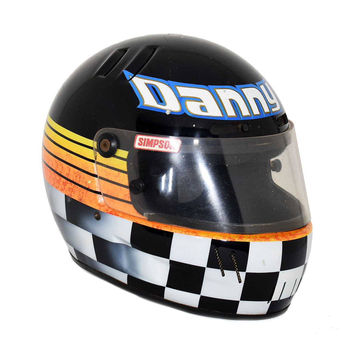 1995 Dan 'Danny' Drinan Race Worn USAC Midget Helmet