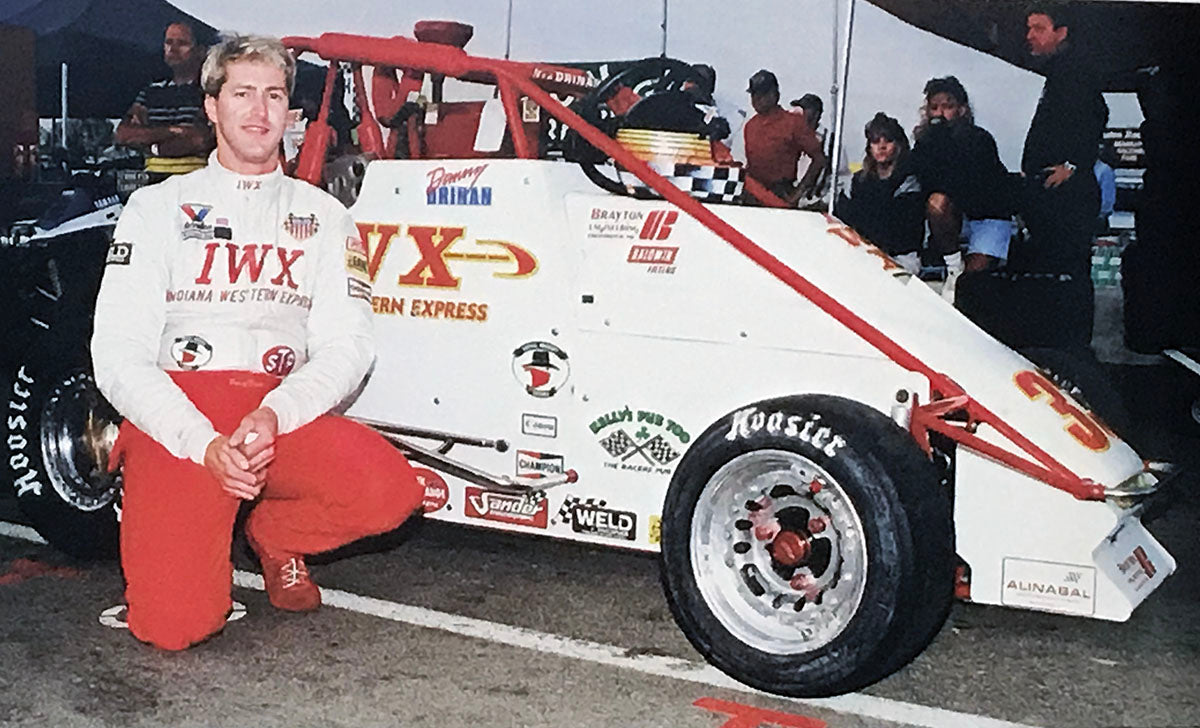 1995 Dan 'Danny' Drinan Race Worn USAC Midget Helmet