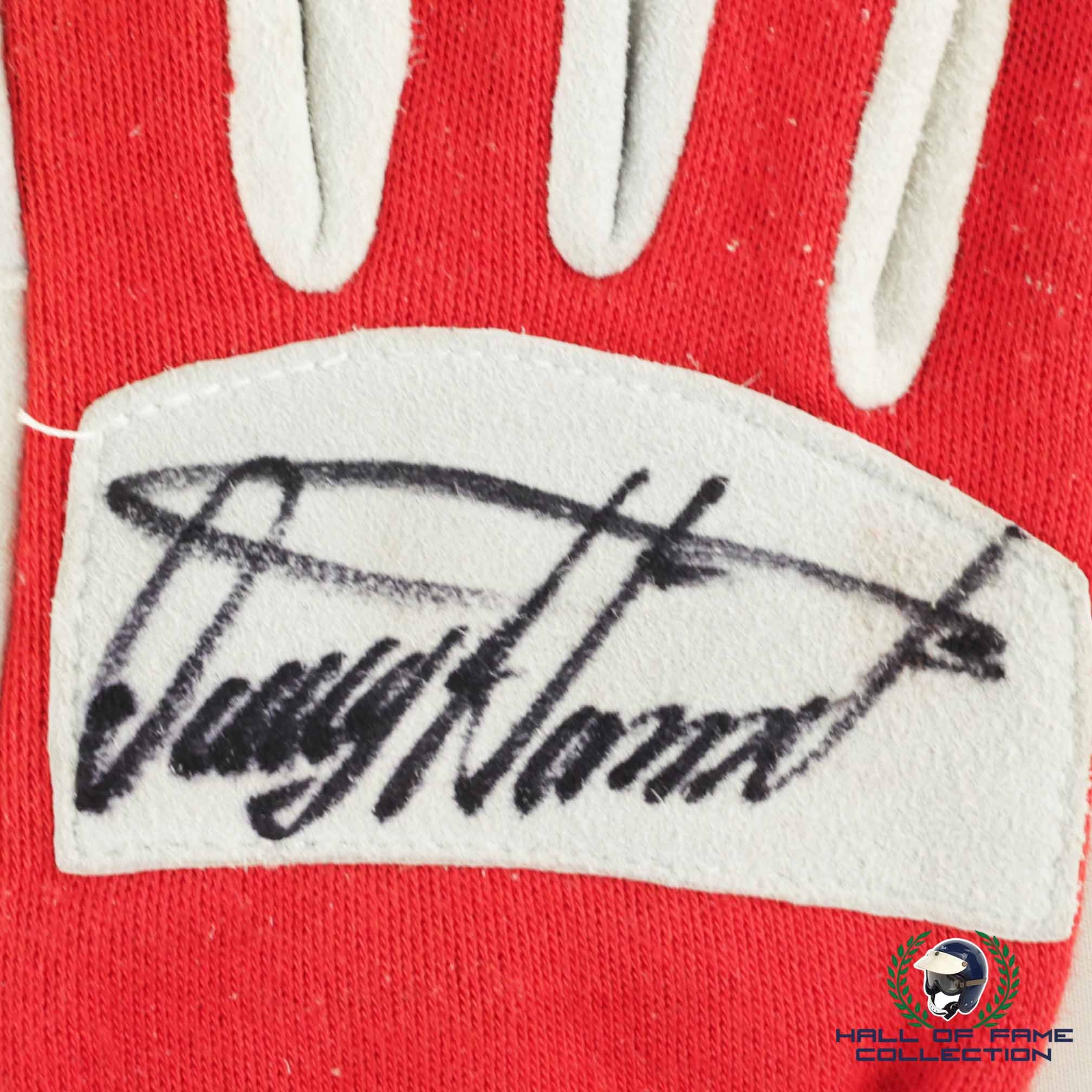 2000 Davey Hamilton Signed Race Used Walt Disney World IndyCar Gloves