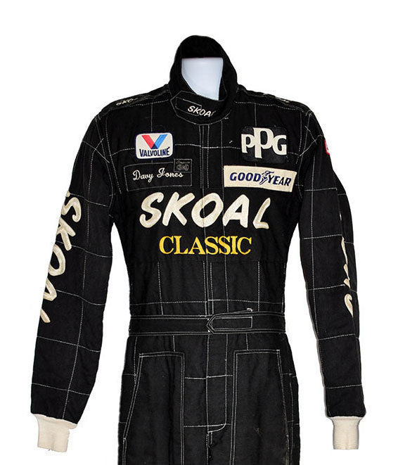 1987 Davy Jones Signed Race Worn A.J. Foyt Racing Used Suit