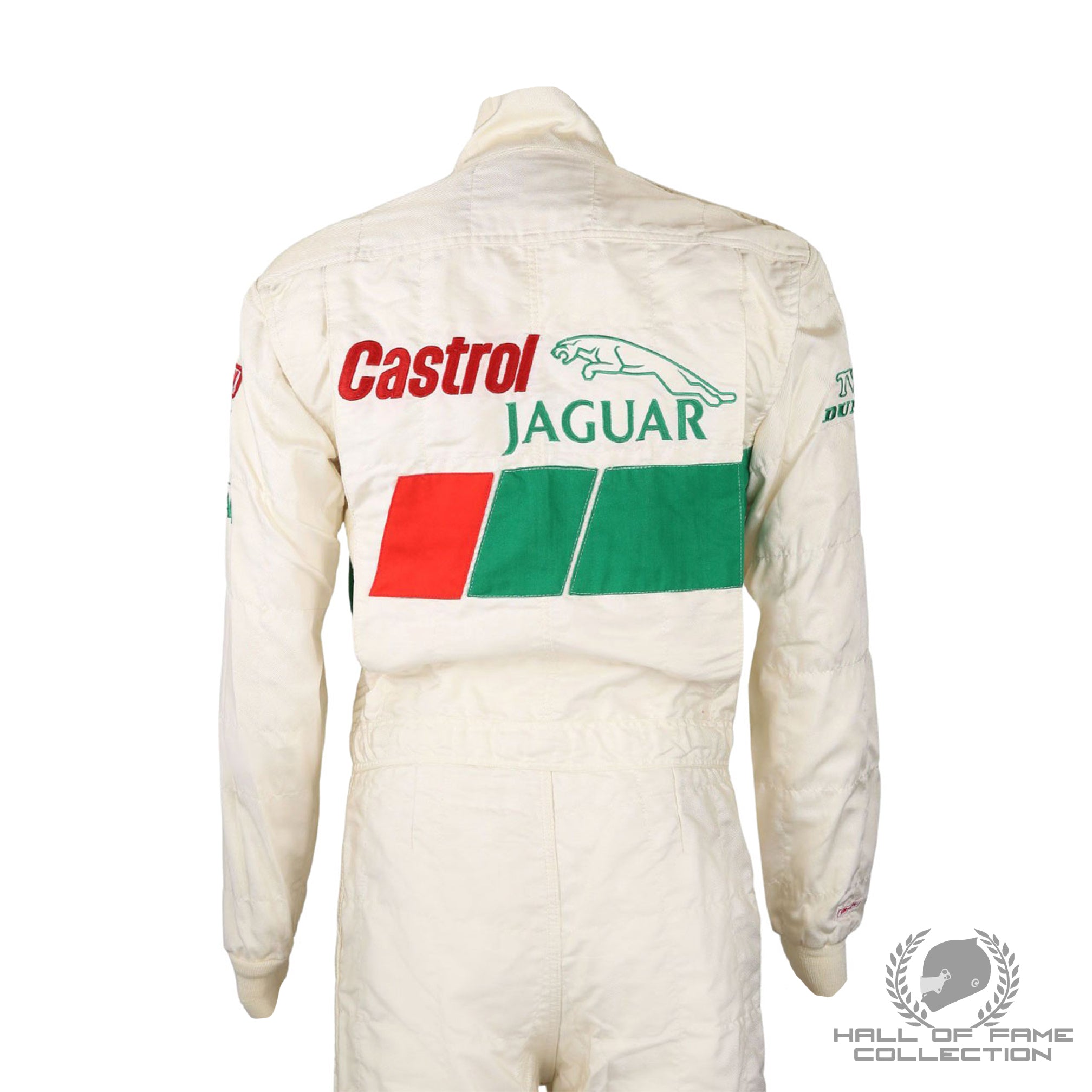 1989 Derek Daly Signed Daytona 24 hrs Race Used Castrol Jaguar Racing Sportscar Suit
