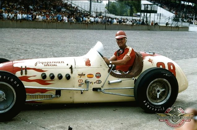 1955 Duane Carter Race Used Agajanian Indianapolis 500 Cromwell Helmet