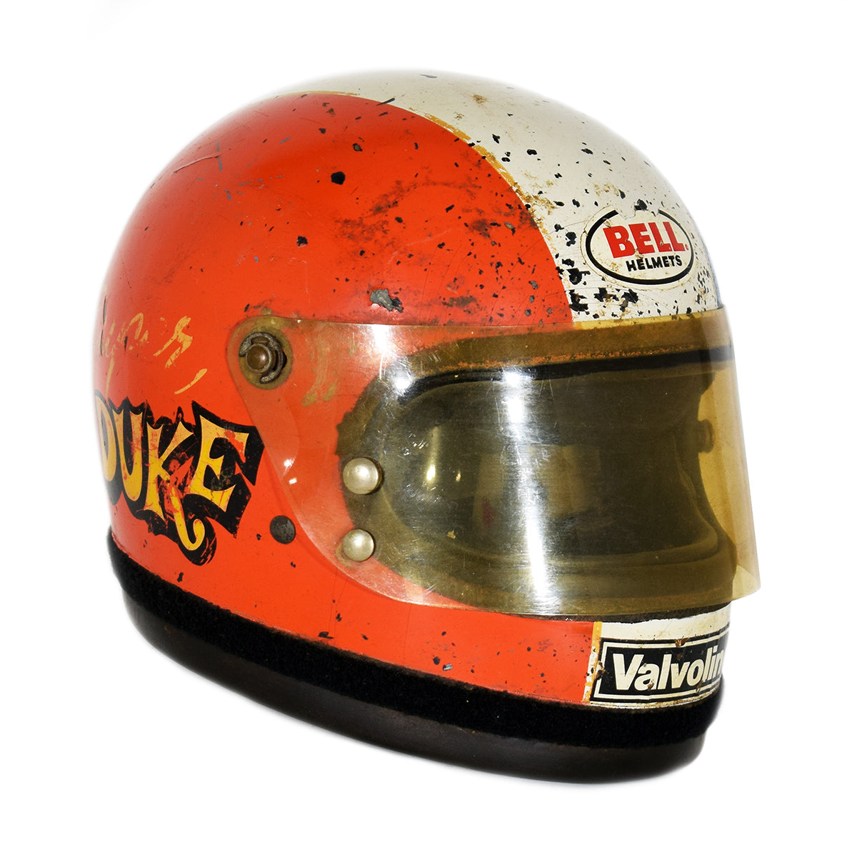 1970's Duke Cook Race Used USAC Silver Crown Bell Star Helmet