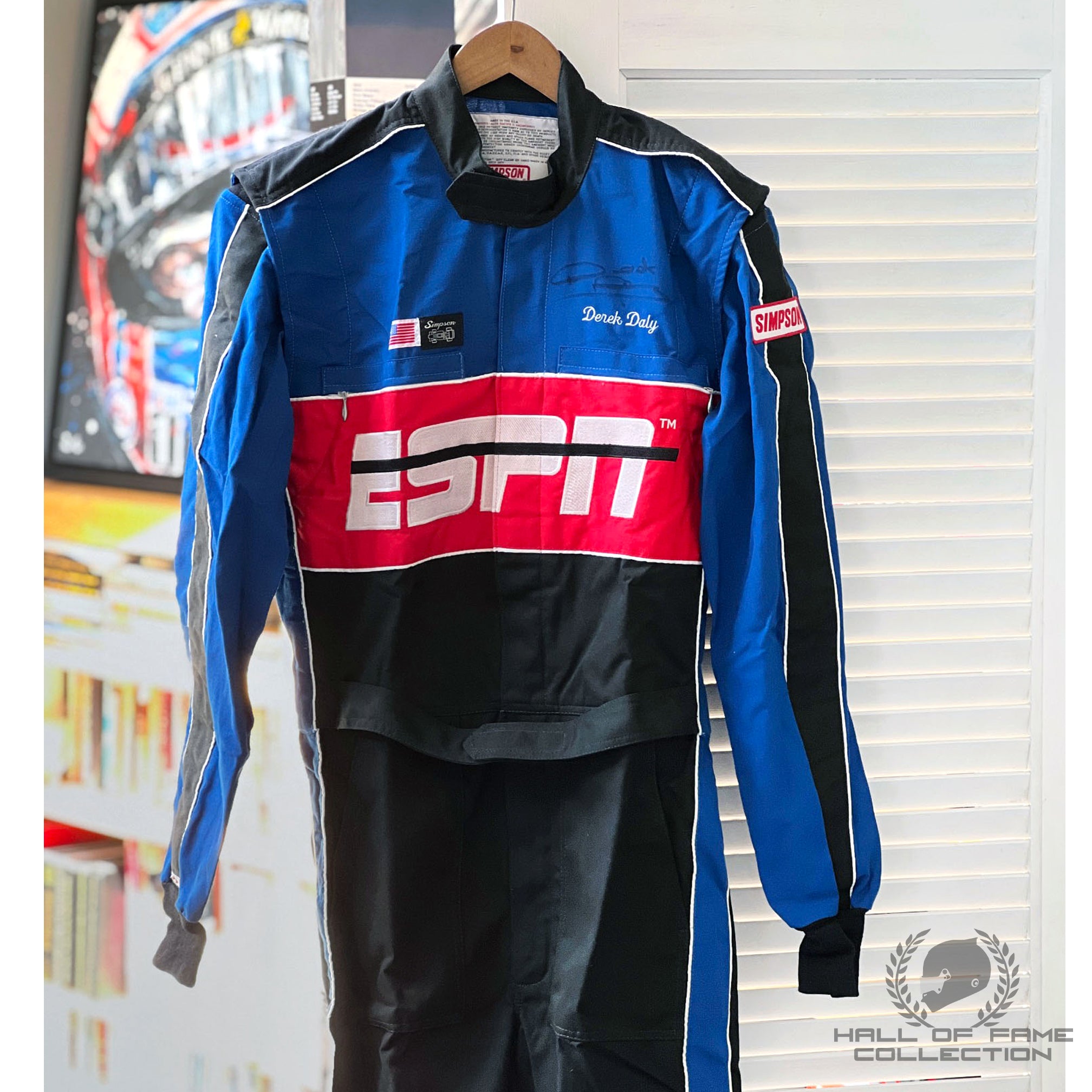 Derek Daly Signed ESPN TV Suit